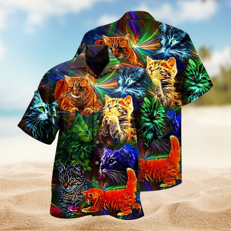 Cats Dream Hawaiian Shirt For Resort Trips, Coastal Parties, And Warm Weather Style