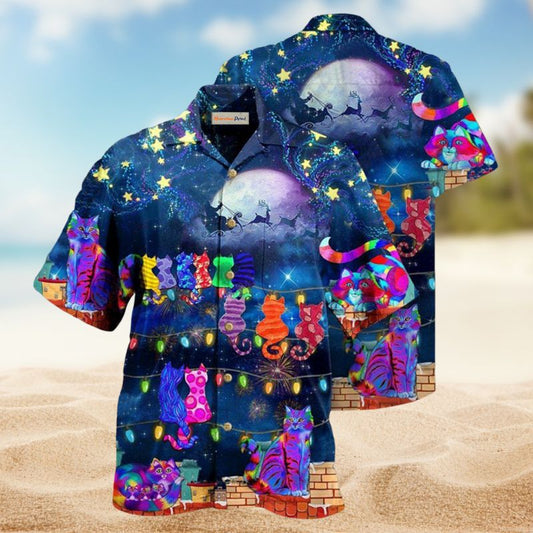 Cats Jolly Roofs Hawaiian Shirt For Nature Fans, Resort Trips, And Comfortable Warm Weather Wear
