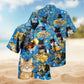 Tropical Coastal Lobstering Lobster Beer Hawaiian Shirt Summer Design Detail For Outdoor Gatherings