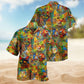 Cats Creative Pattern Hawaiian Shirt For Resort Trips, Coastal Parties, And Warm Weather Style