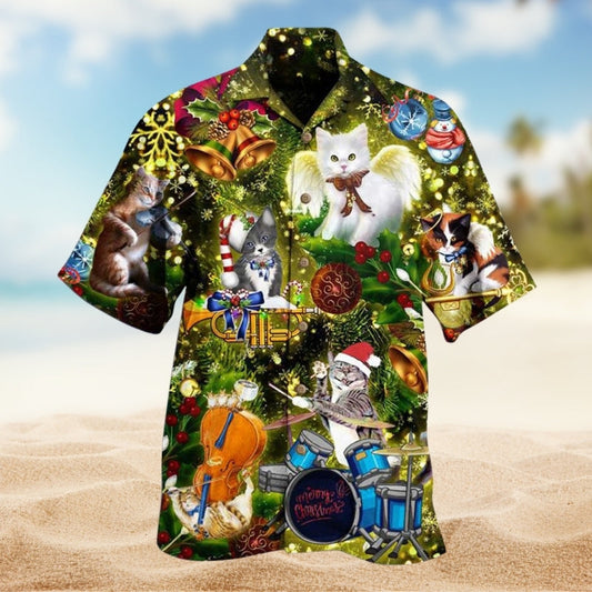 Colorful Tropical Frog Fun Hawaiian Shirt Artwork View For Beach Days