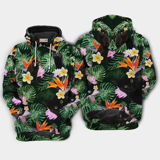 Funny Cats Powered Cat Hoodie For Animal Lovers Casual Streetwear Travel And Everyday Comfort
