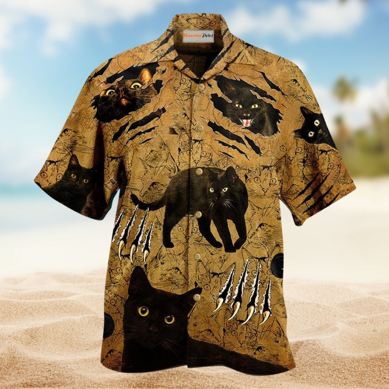 Cats Put Your Paws Up Hawaiian Shirt For Summer Gatherings Island Travel And Comfortable Casual Wear