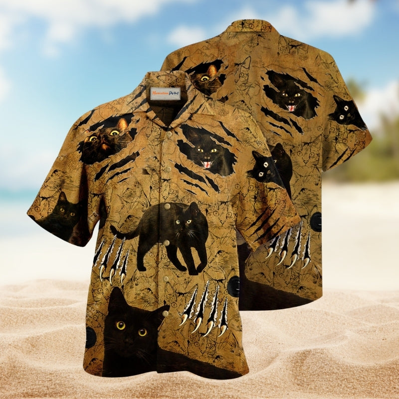 Cats Put Your Paws Up Hawaiian Shirt For Summer Gatherings Island Travel And Comfortable Casual Wear