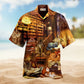 Summer Christmas July Santa Surfing Beach Hawaiian Shirt Front Pattern View For Warm Weather Events
