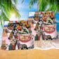Cat Rule The World So Cute Hawaiian Print Beach Shorts For Beach Days And Casual Travel