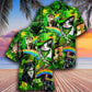 Irish Saint Patricks Day Cats Shamrocks Hawaiian Shirt For Beach Parties And Weekend Getaways