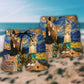 Dreamy Cat Starry Beach Shorts Pattern Detail For Casual Outings And Thoughtful Gift Giving