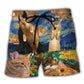 Dreamy Cat Starry Beach Shorts For Oceanfront Weekends And Thoughtful Gift Giving