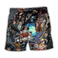 Cat Mechanic Beach Shorts For Poolside Relaxation And Easy Warm Weather Wear