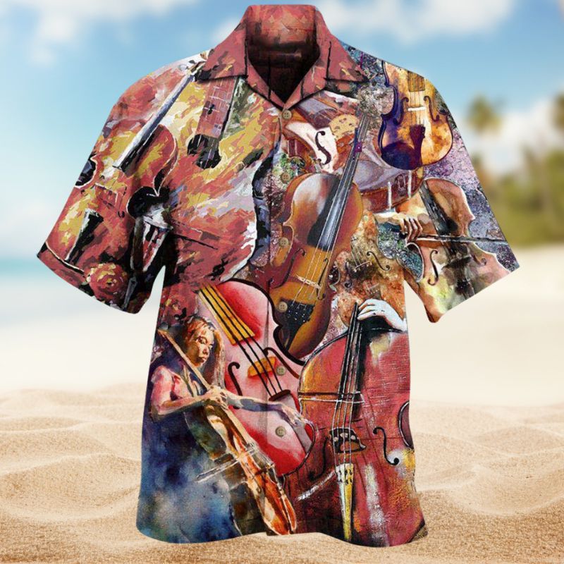 Cello Hero Hawaiian Shirt For Beach Days, Summer Outings, And Thoughtful Gift Giving