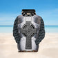 Irish Celtic Armor Metal Hoodie For Casual Street Style Travel And Daily Comfort