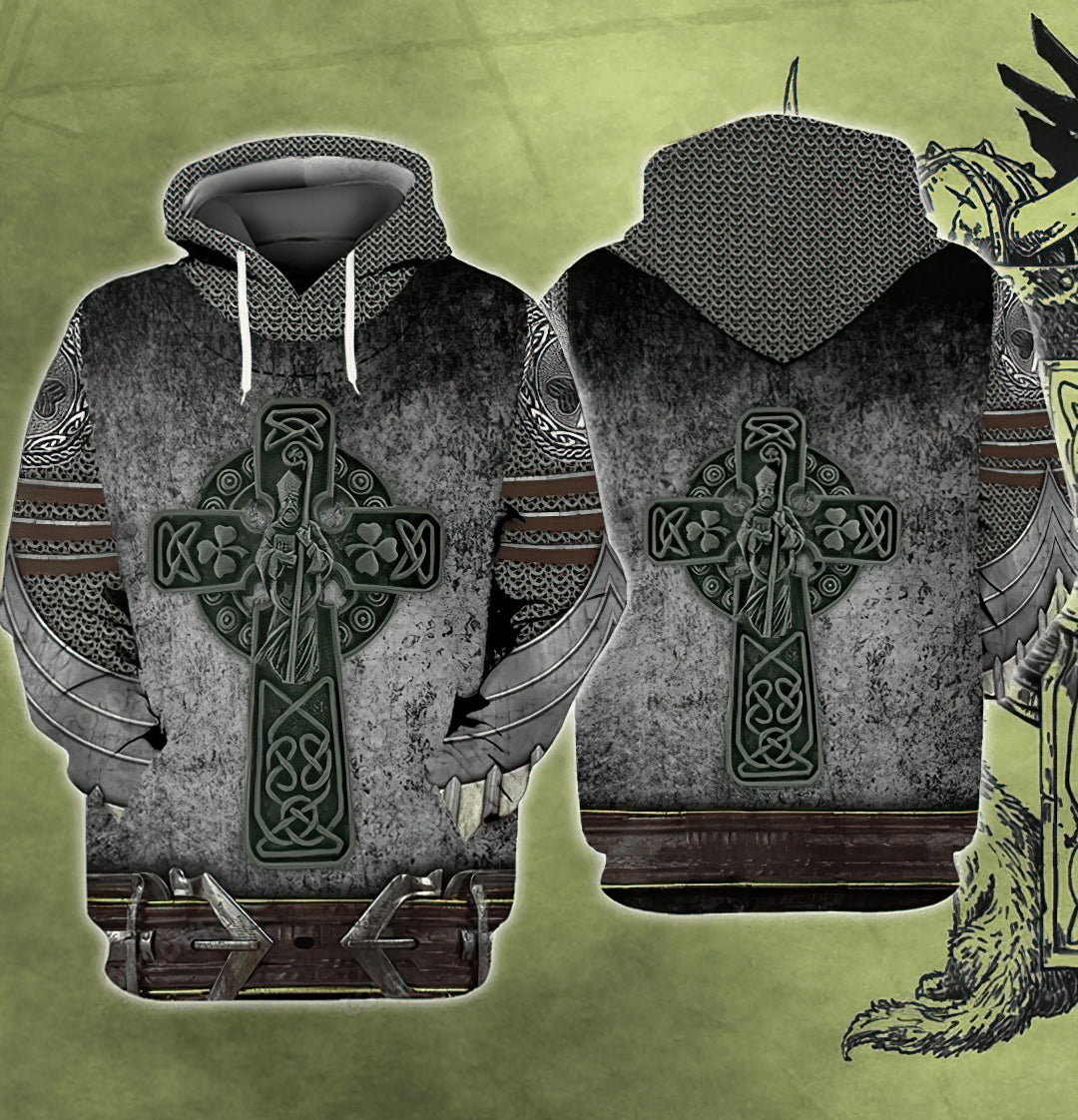 Celtic Cross Hoodie For Faith Centered Activities Weekend Travel And Gift Giving