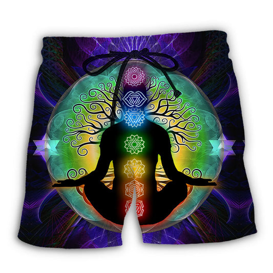 Colorful Yoga Beach Shorts For Oceanfront Escapes And Bright Seasonal Outfits