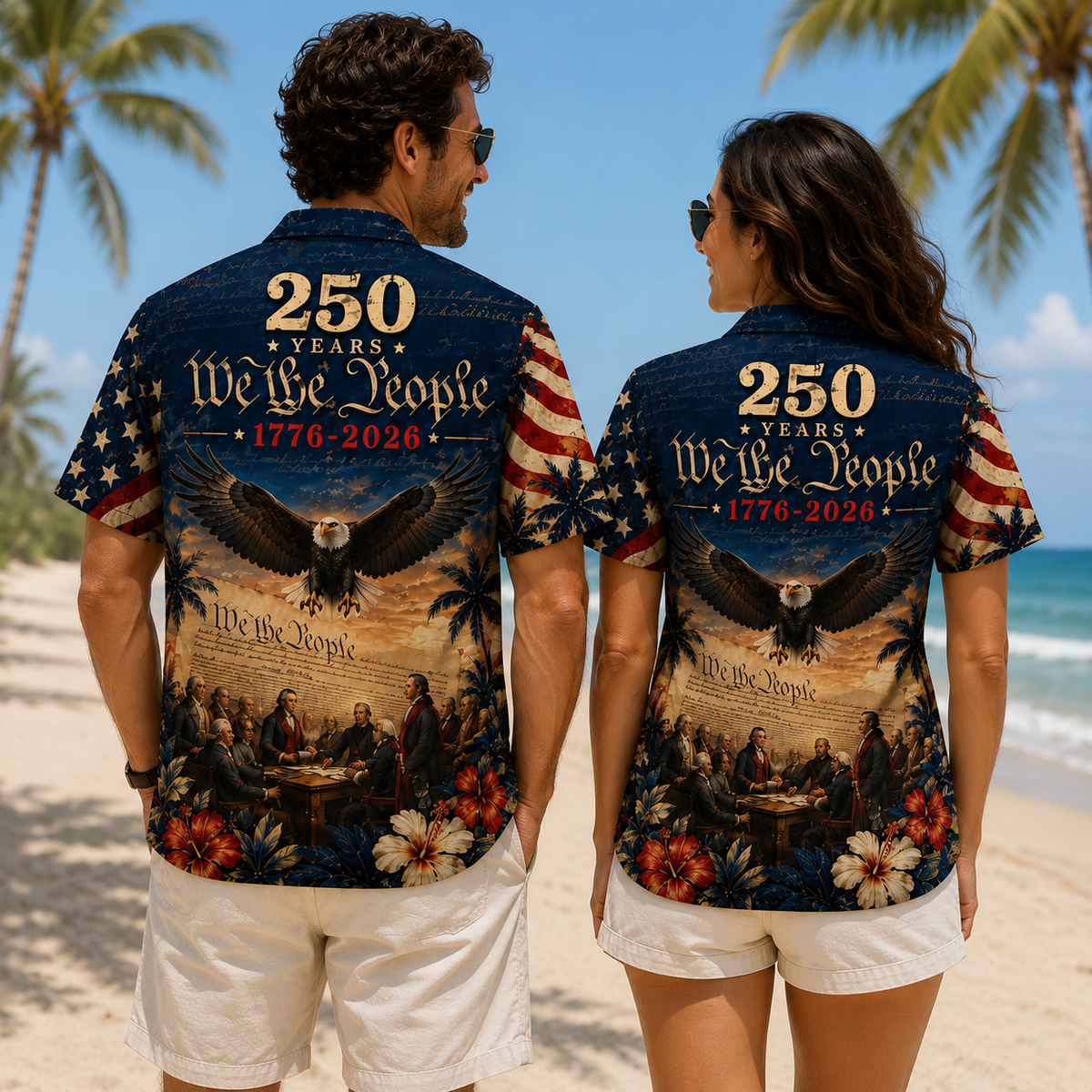 American Independence 250th Anniversary 1776 2026 Liberty Bell Hawaiian Shirt For Weekend Escape And Easygoing Fashion