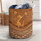 Cheerleading Rattan Texture Laundry Basket For Room Home Organizer