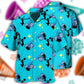Cheerleading Blue Hawaiian Shirt For Beach Days, Summer Outings, And Thoughtful Gift Giving