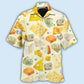 Elegant Cheese Food Hawaiian Shirt For Island Vacations, Resort Wear, And Relaxed Seasonal Style