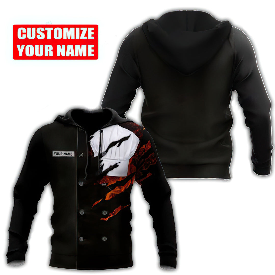 Chef Fire Personalized Hoodie For Weekend Adventures Casual Style And Relaxed Comfort