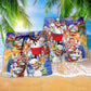 Culinary Chef Beach Shorts Pattern Detail For Relaxed Weekends And Warm Weather Wardrobe