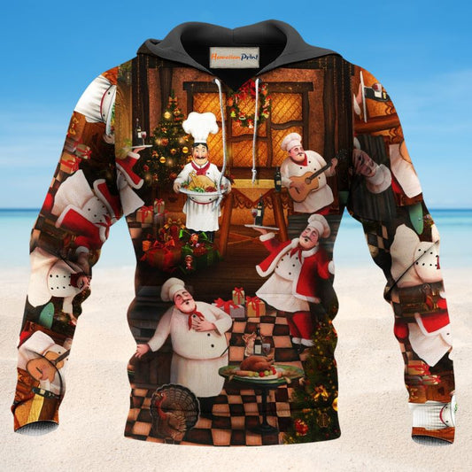 Happy Chef Christmas Hoodie For Holiday Parties Weekend Outings And Cheerful Gift Giving
