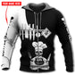 Black White Chef Skull Personalized Hoodie For Alternative Events Seasonal Outings And Gift Ideas