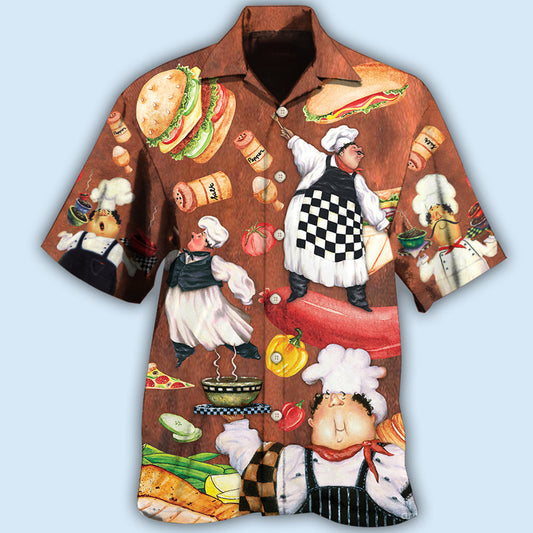Funny Chef Hawaiian Shirt For Coastal Travel, Casual Events, And Comfortable Summer Wear