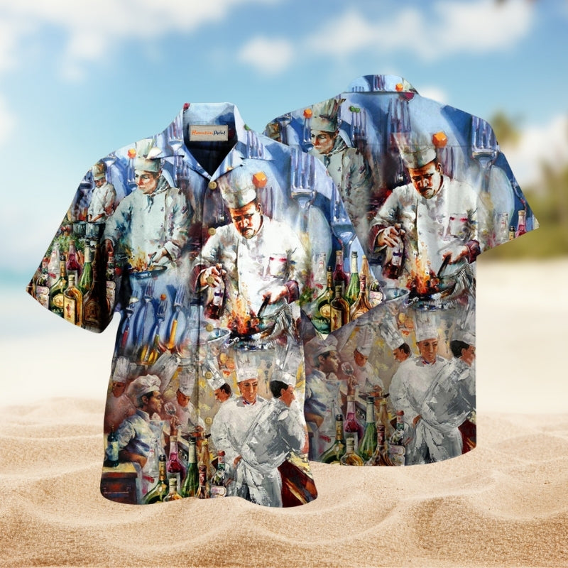Chefs Are Made To Make Magic With Knives And Fire Hawaiian Shirt For Summer Travel And Casual Beach Wear