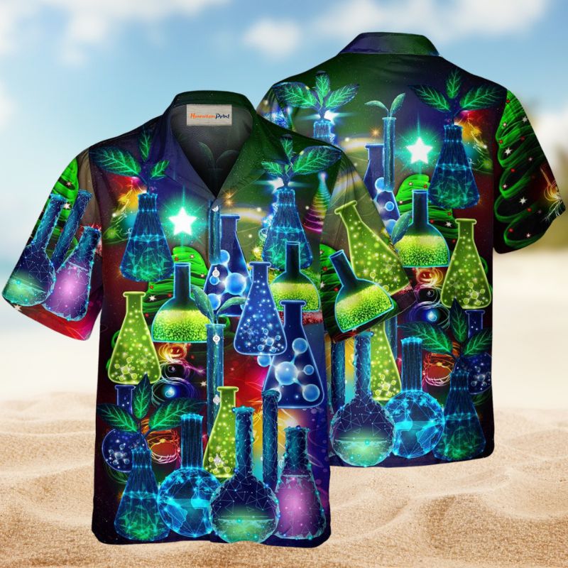 Chemistry Magic Hawaiian Shirt For Resort Trips, Coastal Parties, And Warm Weather Style