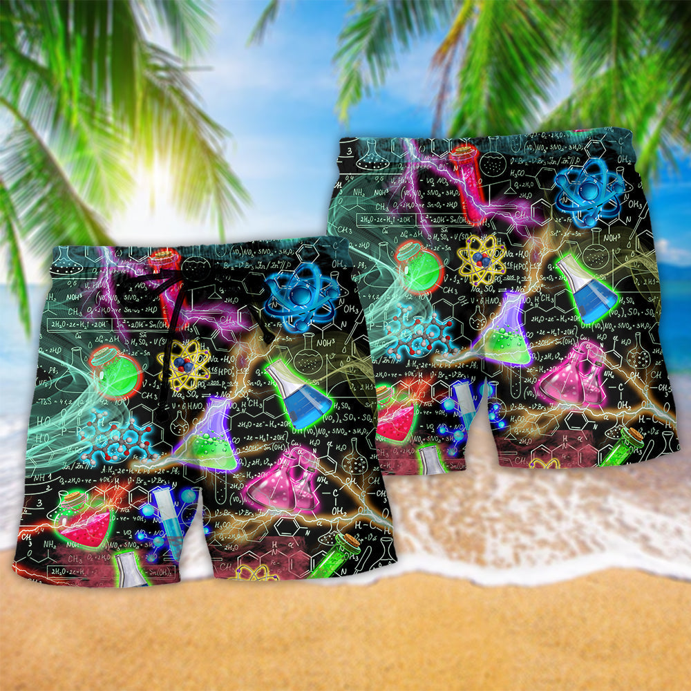 Chemistry Lightning Mysterious Beach Shorts For Poolside Relaxation And Summer Adventures