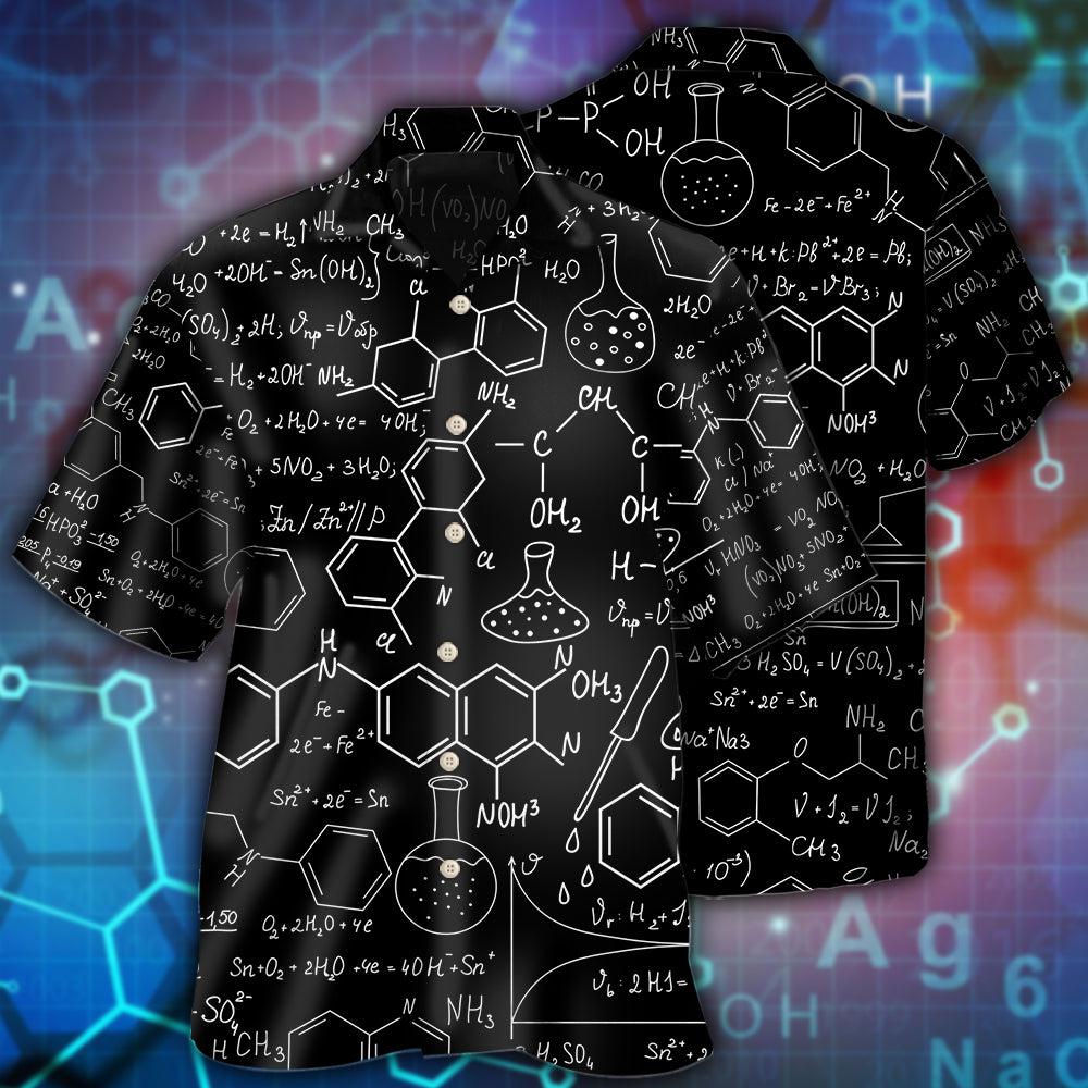 Chemistry Hawaiian Shirt With All Over Print For Warm Weather Adventures Parties And Daily Comfort