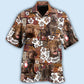 Floral Tropical Chesapeake Bay Retriever Hawaiian Shirt For Coastal Travel, Casual Events, And Comfortable Summer Wear