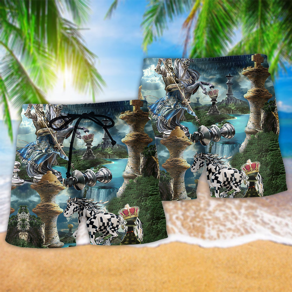 Chess Is Mountain Beach Shorts Print Detail For Thoughtful Gift Giving