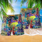 Chess Fantasy World Beach Shorts Pattern Detail For Outdoor Activities And Comfortable Daily Wear