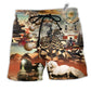 Chess Power Of The Knights In Chess Hawaiian Beach Shorts For Active Summer Travel