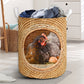 Chicken Bamboo Wave Laundry Basket For Room Home Organizer