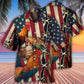 Chicken Celebrating Independence Day Hawaiian Shirt Design Detail For Sunny Adventures And Casual Wear