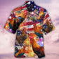 Chicken American Celebrating Independence Day Hawaiian Shirt Design Detail For Beach Days And Holiday Travel