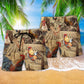 Chicken Farm Love Vintage Hawaiian Print Beach Shorts For Pet Lover Outdoor Comfort