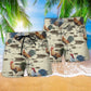 Rooster Motivation Farm Beach Shorts Pattern Detail For Summer Adventures And Relaxed Casual Style