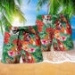 Chicken Summer Farm Happiness Beach Shorts Pattern View For Nature Adventures And Beach Days