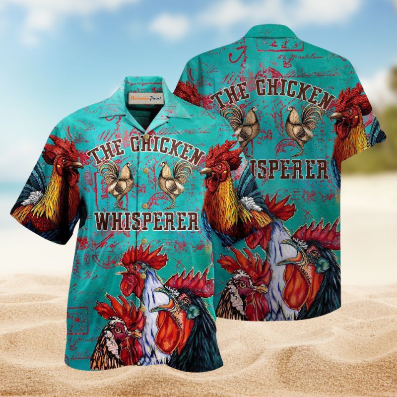 Chicken Whisperer Hawaiian Shirt For Coastal Travel, Casual Events, And Comfortable Summer Wear