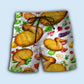 Food Chicken Beach Shorts Pattern Detail For Coastal Travel And Comfortable Daily Use