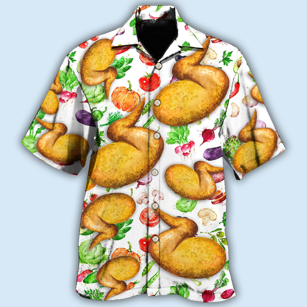 Chicken Wing Hawaiian Shirt For Resort Trips, Coastal Parties, And Warm Weather Style