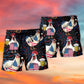 Patriotic Chicken Beer Humor Beach Shorts Design View For Poolside Relaxation And Holiday Trips