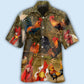 Vintage Chicken Old Garden Hawaiian Shirt Pattern View For Lightweight Everyday Style