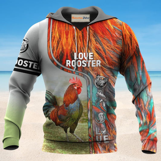 Chicken Rooster Hoodie For Country Events Daily Outfits And Relaxed Streetwear