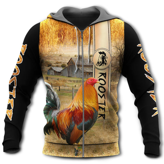 Chicken Rooster Farm Love Hoodie For Rustic Casual Looks Seasonal Events And Gift Ideas