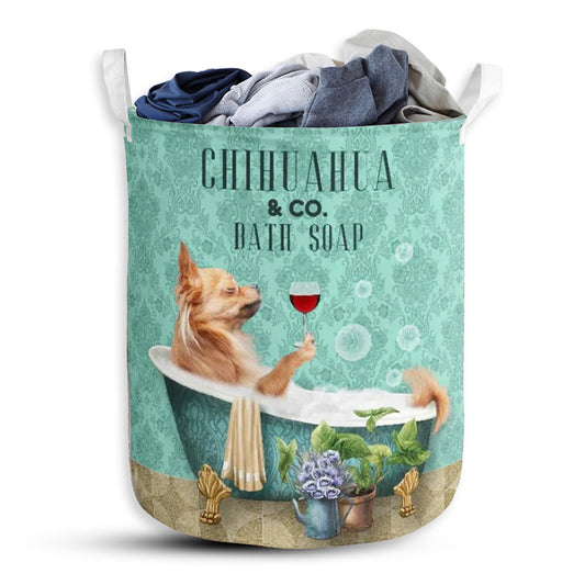 Small Size Chihuahua And Bath Soap Laundry Basket For Bathroom Bedroom Storage