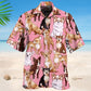 Chihuahua Dog Background Hawaiian Shirt For Animal Lovers, Beach Travel, And Casual Summer Style